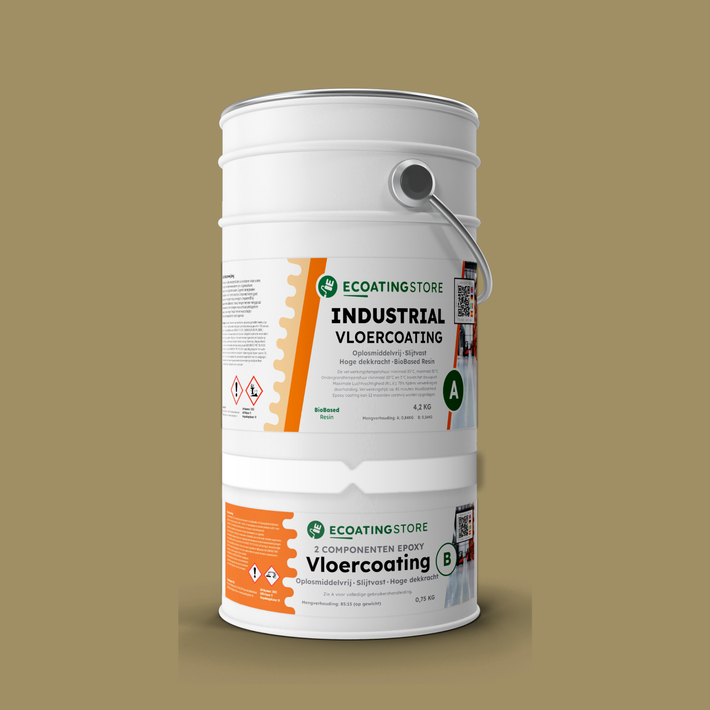 Teollisuuden lattiapinnoite - RAL 1020