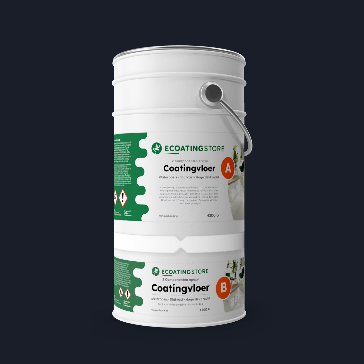 Autotallin lattiapinnoite - RAL 5004