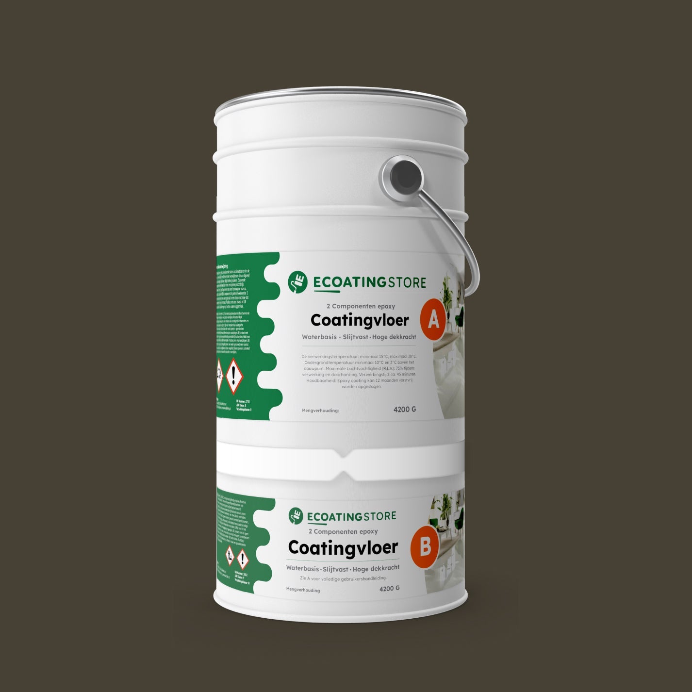 Autotallin lattiapinnoite - RAL 6014