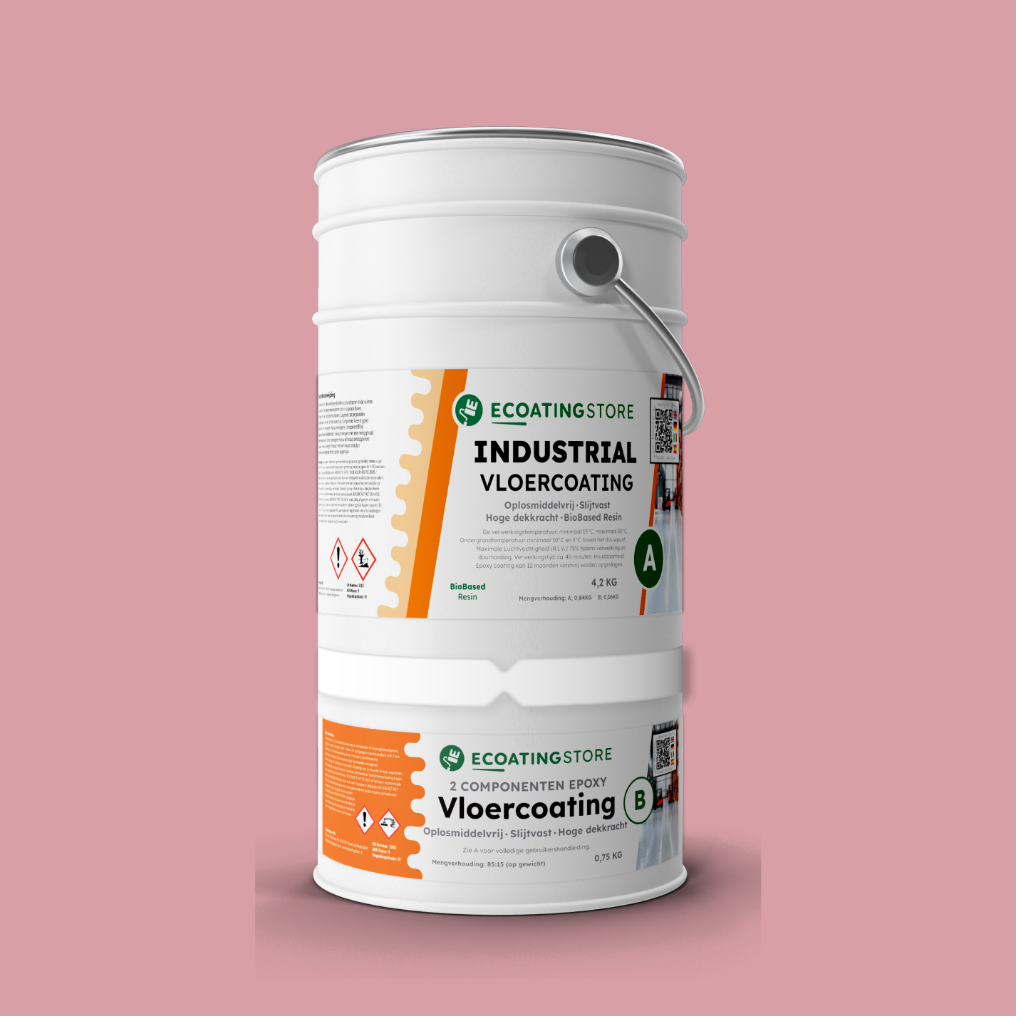 Teollinen lattiapinnoite - RAL 3015