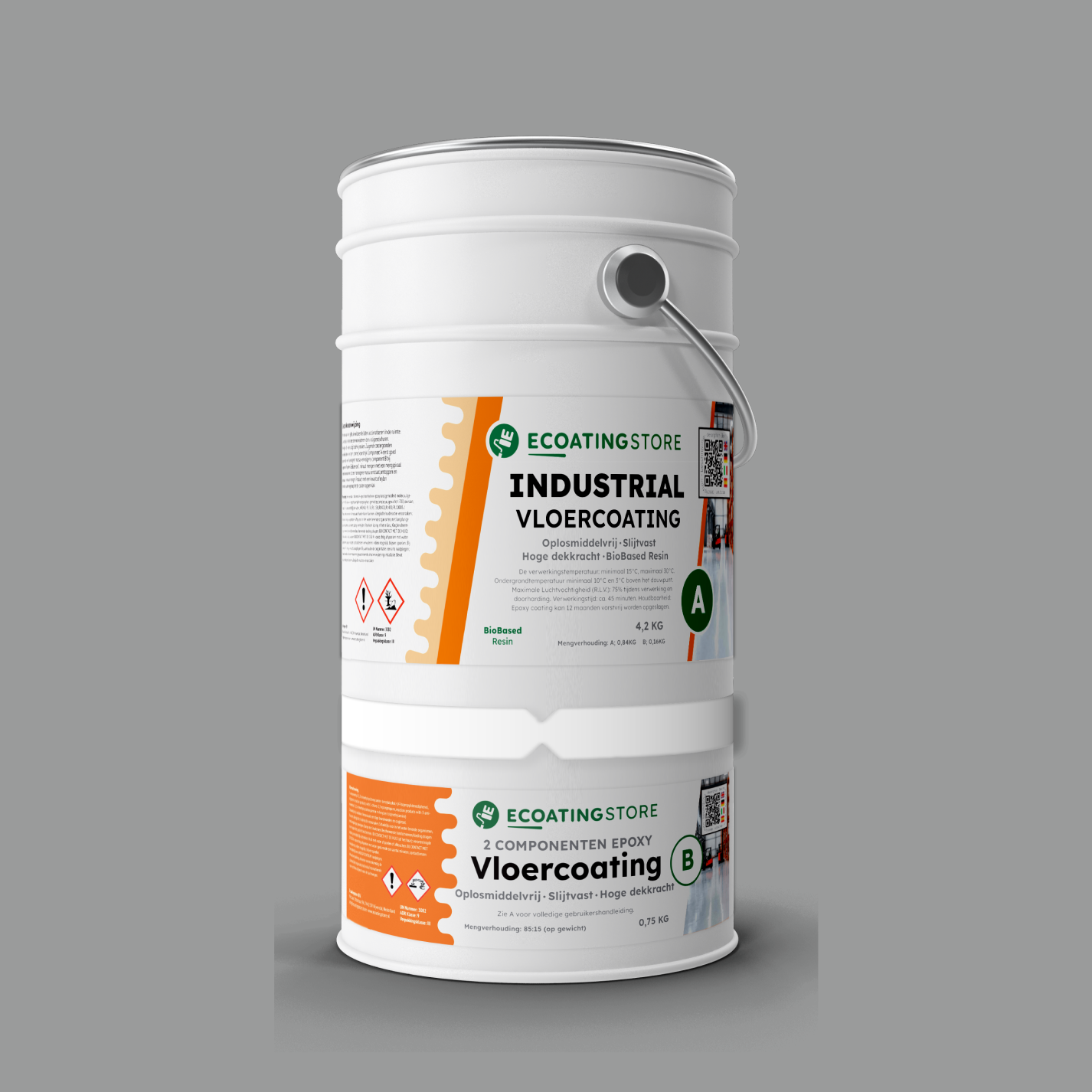 Teollisuuden lattiapinnoite – RAL 7004