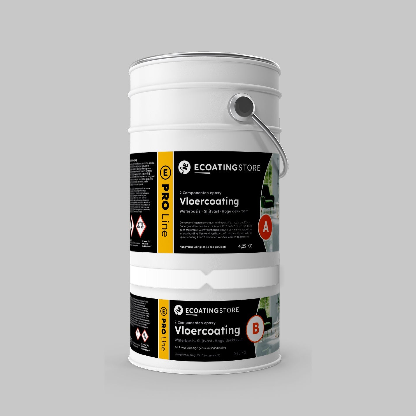 Autotallin lattian pinnoite – RAL 7047