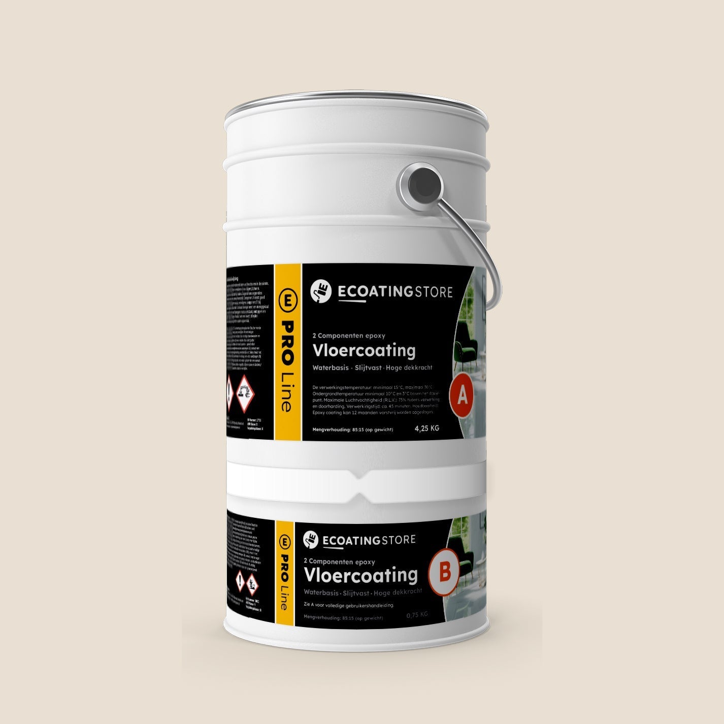 Autotallin lattiapinnoite - RAL 9001